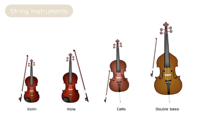 ヴァイオリンとヴィオラとチェロとコントラバス
