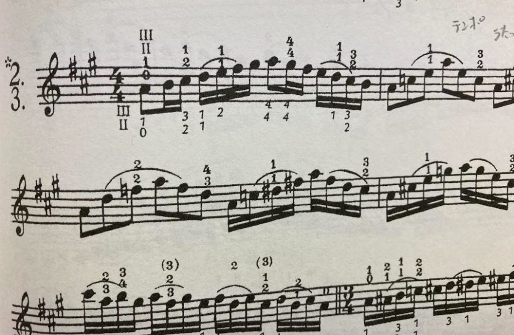 バイオリン音階教本 カールフレッシュの楽譜