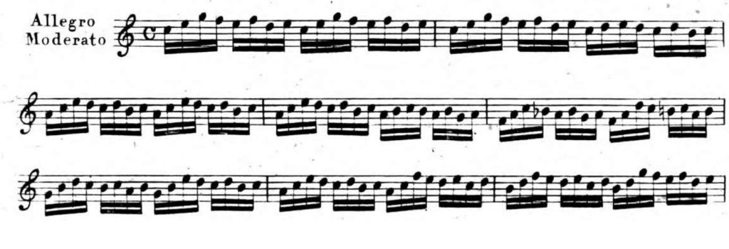 クロイツェル 42の練習曲よりNo.2の楽譜